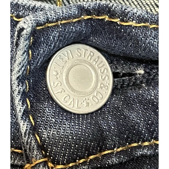 Levis 502 Big E Classic Tapered Below Waist Denim Jeans Mens 31x30 Blue Retro - Picture 3 of 12